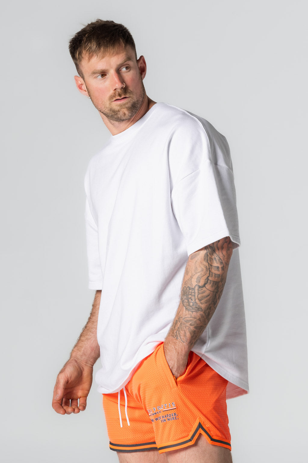 Unbounded Basketball Shorts Amaranth Pink by Alpha Fortis Streetwear