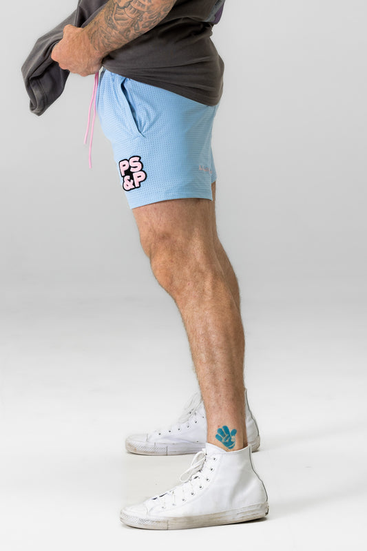 Unbounded Basketball Shorts Amaranth Pink by Alpha Fortis Streetwear