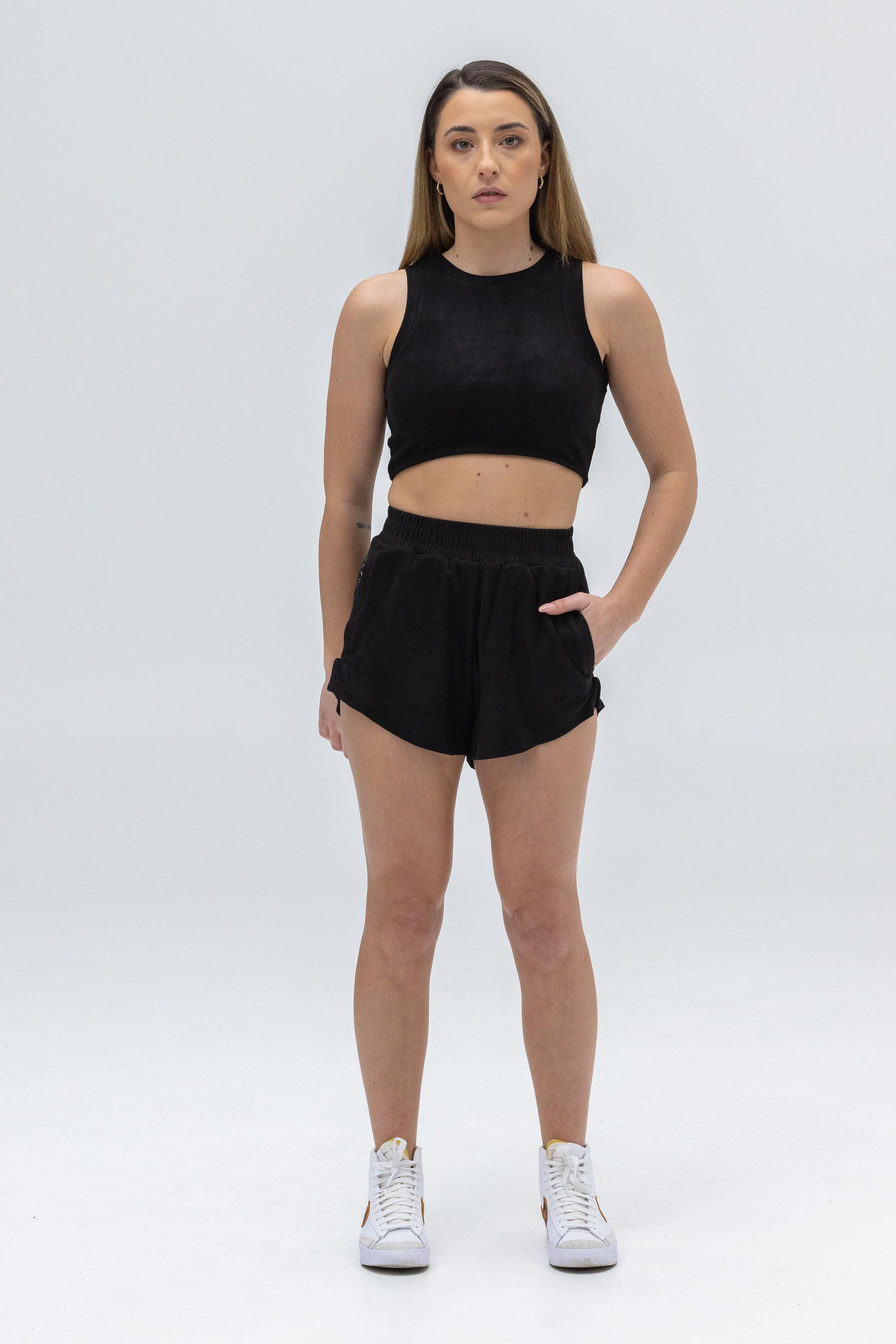 Signature Lounge Shorts Black by Alpha Fortis Streetwear